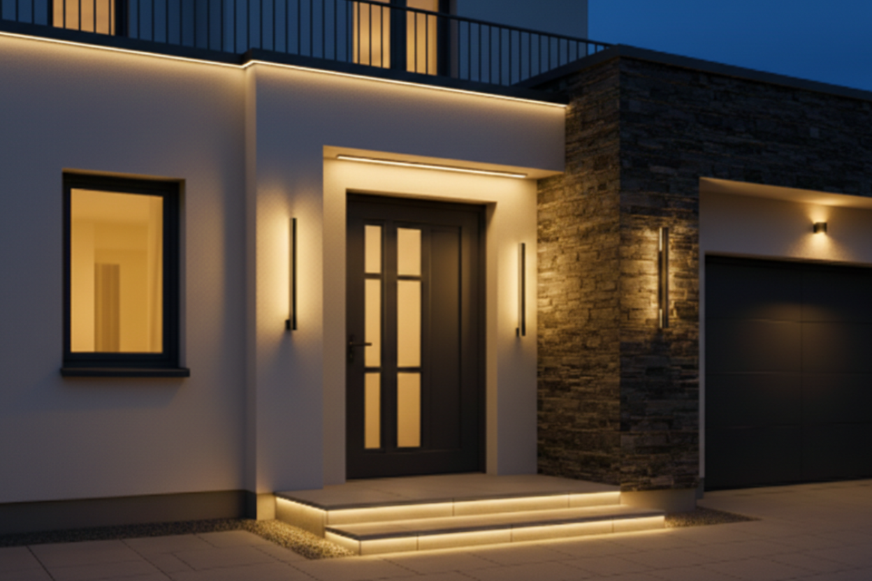 Beispielbild einer Küche mit LED Ausleuchtung