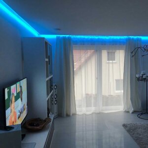 LED Aluprofil  PITO133 gestanzt 200 cm-milchige Abdeckung