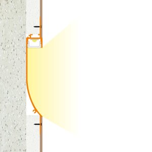 LED Aluprofil  PITO133 gestanzt 200 cm-milchige Abdeckung