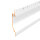 LED Aluprofil PITO133 gestanzt 200 cm-milchige Abdeckung