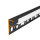 LED Fliesenprofil MOLA gestanzt schwarz 200 cm milchig