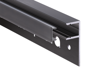 LED Fliesenprofil MOLA gestanzt schwarz 200 cm schwarz