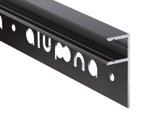 LED Fliesenprofil MOLA gestanzt schwarz 200 cm schwarz