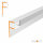 LED Fliesenprofil MOLA ungestanzt weiss 49.5 cm milchig