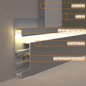 LED Sockelprofil PRESO10