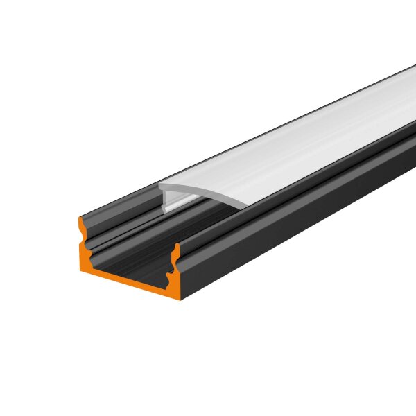 CARDA17 2 Meter schwarz milchig click