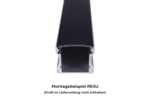 Abdeckung schwarz click Apta, Humi, Resu, Riva, Walle