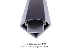 Abdeckung schwarz click Apta, Humi, Resu, Riva, Walle