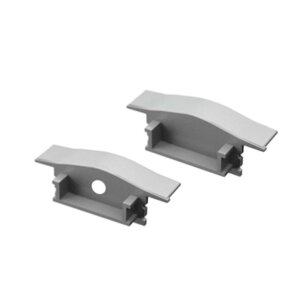 APTA 200 cm weiss milchig click mit Endkappen + 2 Stück Halter