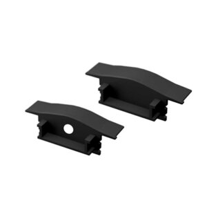 APTA 200 cm weiss milchig click mit Endkappen + 2 Stück Halter