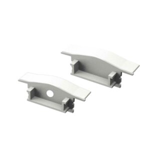 APTA 200 cm weiss milchig click mit Endkappen + 2 Stück Halter