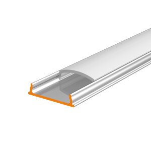 LED Aluprofil FLEX eloxiert 2 Meter milchig click
