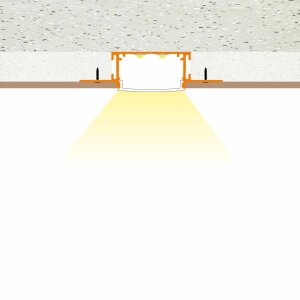 Trockenbauprofil KIZAR75 200 cm Abdeckung milchig