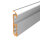 LED Sockelprofil EWAN18 100 cm eloxiert milchig click ohne Endkappen keine