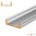 LED Aluprofil WIDE 200 cm weiss milchig slide