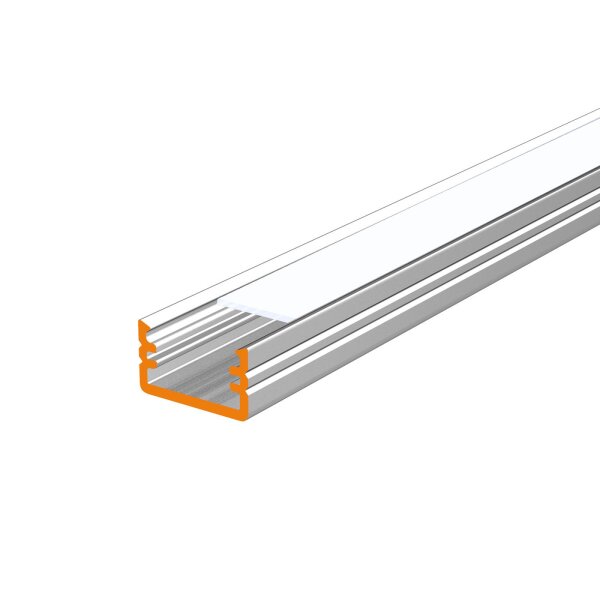 LED Aluprofil SLIM eloxiert 200 cm satiniert