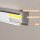 LED Aluprofil SLIM eloxiert 200 cm satiniert