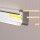 LED Aluprofil SLIM weiss 200 cm satiniert