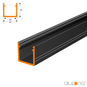 LED Aluprofil SMART 200 cm eloxiert milchig slide