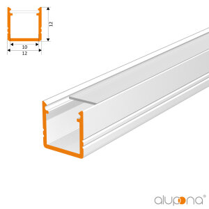 LED Aluprofil SMART 200 cm eloxiert milchig slide