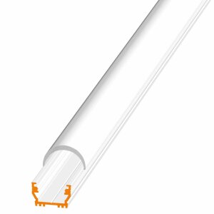 LED Aluprofil UNI weiss 100 cm milchig rund click mit Endkappen