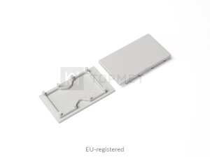 1 x Endkappen-Set LINEA grau für Abdeckung E7