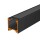 LED Aluprofil LINEA 100 cm schwarz schwarz click + 2 Stück Halter
