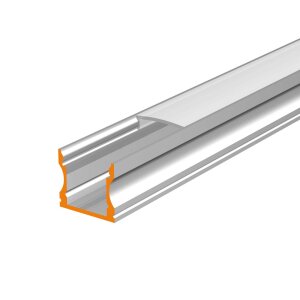 LED Aluprofil RESU 200 cm eloxiert milchig click