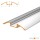 LED Aluprofil HUMI 49.5 cm eloxiert milchig click ohne Endkappen keine