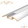 LED Aluprofil HUMI 49.5 cm eloxiert milchig click ohne Endkappen keine