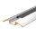 LED Aluprofil HUMI 49.5 cm eloxiert milchig click ohne Endkappen keine
