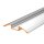 LED Aluprofil HUMI 49.5 cm eloxiert transparent click ohne Endkappen keine