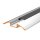 LED Aluprofil HUMI 49.5 cm eloxiert transparent click ohne Endkappen keine