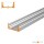 LED Aluprofil LENO 100 cm eloxiert schwarz click