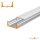 LED Aluprofil LENO 200 cm weiss milchig click
