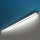 LED Aluprofil CORNER 49.5 weiss satiniert slide mit Endkappen + 4 Stück Halter