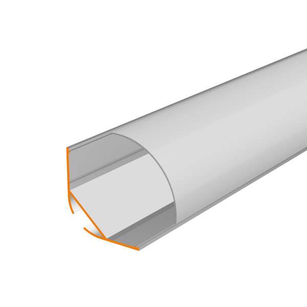 LED Aluprofil NITO 49.5 cm eloxiert schwarz click ohne Endkappen keine