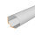 LED Aluprofil NITO 49.5 cm eloxiert schwarz click ohne Endkappen keine