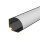 LED Aluprofil NITO 49.5 cm weiss milchig click ohne Endkappen keine
