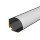 LED Aluprofil NITO 49.5 cm weiss transparent click ohne Endkappen keine