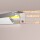 LED Aluprofil RIVA 49.5 cm eloxiert transparent click ohne Endkappen Federstahl