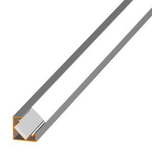 LED Aluprofil RIVA 49.5 cm eloxiert keine ohne Endkappen keine