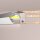LED Aluprofil RIVA 100 cm eloxiert milchig click ohne Endkappen Federstahl