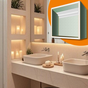 Duschnische 30x30cm Beleuchtet