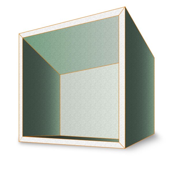 Duschkasten 30x30 cm unbeleuchtet 112,5 mm