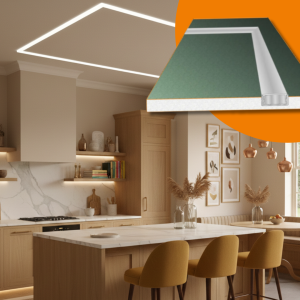 Gipsplatte mit Profil L-Format