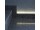 LED Aluprofil SLIM schwarz 200 cm mit Endkappen + 4 Stück Halter