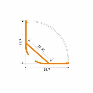 LED Aluprofil NITO 200 cm weiss milchig click ohne Endkappen 4 Stück