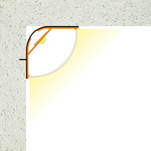 LED Aluprofil NITO 200 cm weiss milchig click ohne Endkappen 4 Stück