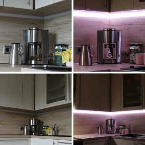 LED Aluprofil NITO 200 cm weiss milchig click ohne Endkappen 4 Stück